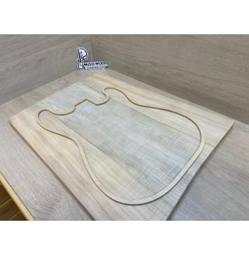 Клён Американский Волнистый заготовка на топ Радиал АА Волна ААА 25х226-196х545 мм (2 шт книжкой)-10