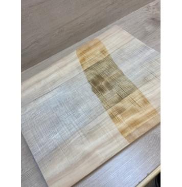 Клён Американский Волнистый заготовка на топ Радиал АА Волна ААА 25х226-196х545 мм (2 шт книжкой)-15