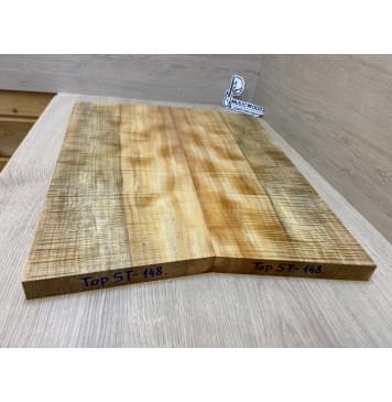 Клён Американский Волнистый заготовка на топ Радиал АА Волна ААА 25х226-196х545 мм (2 шт книжкой)-18