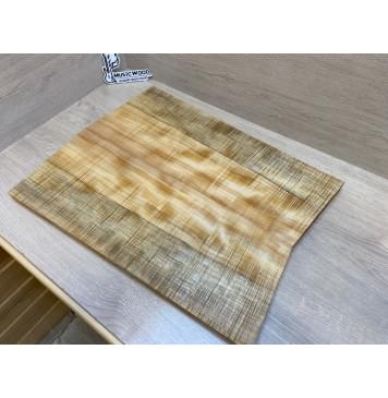 Клён Американский Волнистый заготовка на топ Радиал АА Волна ААА 25х226-196х545 мм (2 шт книжкой)-19