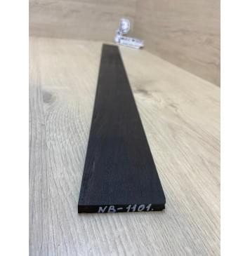 Эбен Чёрный заготовка накладки для бас-гитары Смешанный АА 7.5(6.5)х66-55х695 мм-1