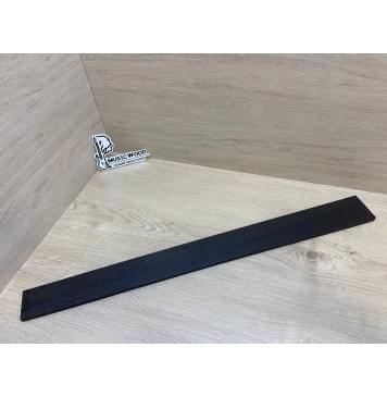 Эбен Чёрный заготовка накладки для бас-гитары Смешанный АА 7.5(6.5)х66-55х695 мм-0