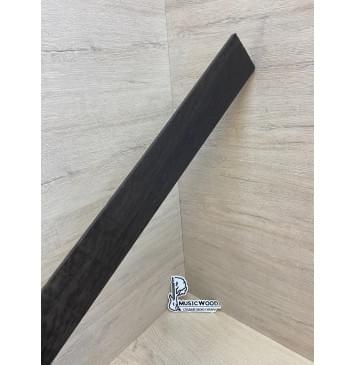 Эбен Чёрный заготовка накладки для бас-гитары Смешанный АА 7.5(6.5)х66-55х695 мм-6