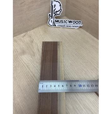 Орех Американский Заболонь заготовка накладки для электрогитары Радиал А 10х67-47х515 мм-12