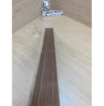 Орех Американский Заболонь заготовка накладки для электрогитары Радиал А 10х63-56х490 мм-6