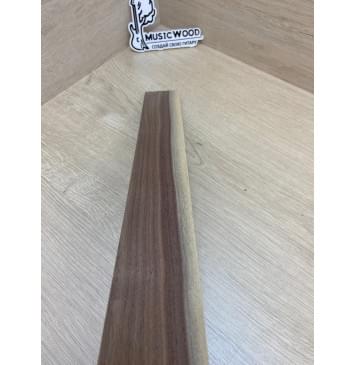 Орех Американский Заболонь заготовка накладки для электрогитары Радиал А 10х63-56х490 мм-7