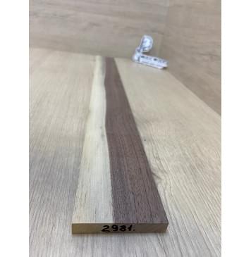 Орех Американский Заболонь заготовка накладки для электрогитары Радиал А 11х73-58х615 мм-1