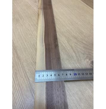 Орех Американский Заболонь заготовка накладки для электрогитары Радиал А 10х70-55х610 мм-11