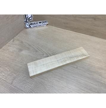 Клён Американский Волнистый заготовка для бриджа акустической гитары Радиал АА Волна ААА 16.5х55х240 мм-0