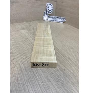 Клён Американский Волнистый заготовка для бриджа акустической гитары Радиал АА Волна ААА 16.5х55х240 мм-1