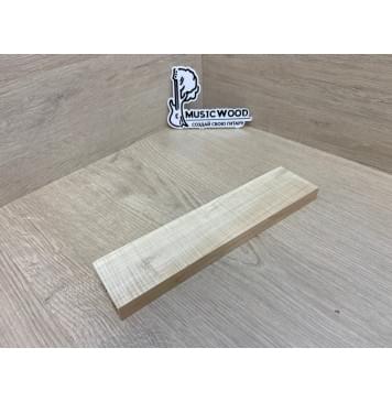 Клён Американский Волнистый заготовка для бриджа акустической гитары Радиал АА Волна ААА 16.5х55х240 мм-3