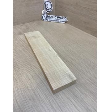 Клён Американский Волнистый заготовка для бриджа акустической гитары Радиал АА Волна ААА 16.5х55х240 мм-2