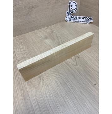Клён Американский Волнистый заготовка для бриджа акустической гитары Радиал АА Волна ААА 16.5х55х240 мм-5