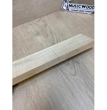 Клён Американский Волнистый заготовка для бриджа акустической гитары Радиал АА Волна ААА 16.5х55х240 мм-6