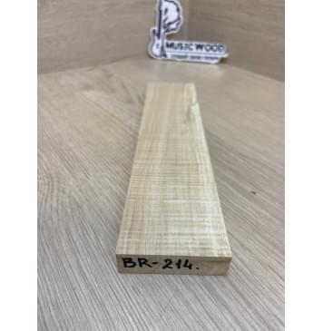 Клён Американский Волнистый заготовка для бриджа акустической гитары Радиал АА Волна ААА 15.5х55х240 мм-1