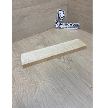 Клён Американский Волнистый заготовка для бриджа акустической гитары Радиал АА Волна ААА 15.5х55х240 мм-4