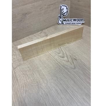 Клён Американский Волнистый заготовка для бриджа акустической гитары Радиал АА Волна ААА 15.5х55х240 мм-3