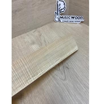 Клён Американский Волнистый заготовка для бриджа акустической гитары Радиал АА Волна ААА 15.5х55х240 мм-6
