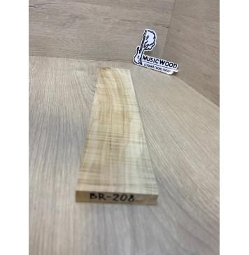 Клён Американский Волнистый заготовка для бриджа акустической гитары Радиал А Волна АА 13х68х350 мм-1