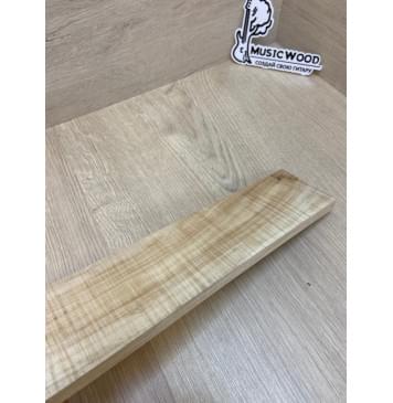 Клён Американский Волнистый заготовка для бриджа акустической гитары Радиал А Волна АА 13х68х350 мм-8