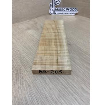 Клён Американский Волнистый заготовка для бриджа акустической гитары Радиал А Волна АА 13х68х230 мм-1