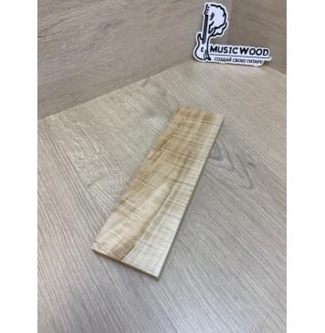Клён Американский Волнистый заготовка для бриджа акустической гитары Радиал А Волна АА 13х68х230 мм-5