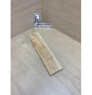 Клён Американский Волнистый заготовка для бриджа акустической гитары Радиал А Волна АА 13х68х290 мм-0