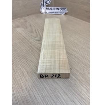 Клён Американский Волнистый заготовка для бриджа акустической гитары Радиал АА Волна ААА 16.5х55х250 мм-1