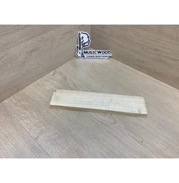 Клён Американский Волнистый заготовка для бриджа акустической гитары Радиал АА Волна ААА 16.5х55х250 мм-0