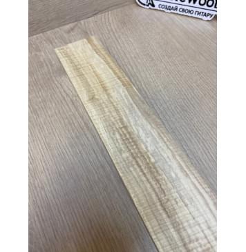 Клён Американский Волнистый заготовка накладки для электрогитары Смешанный А Волна ААА 11.5х69-58х515 мм-6