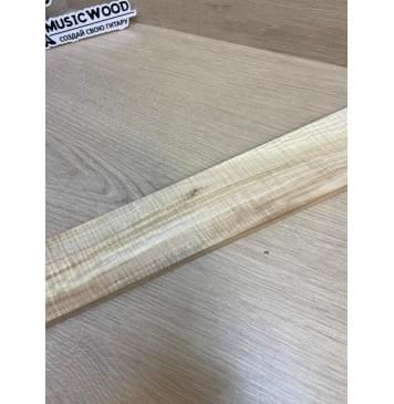 Клён Американский Волнистый заготовка накладки для электрогитары Смешанный А Волна ААА 11.5х69-58х515 мм-13