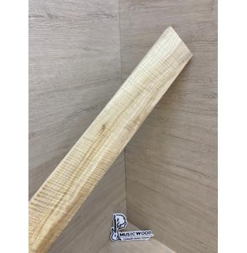 Клён Американский Волнистый заготовка накладки для электрогитары Смешанный А Волна ААА 11.5х69-58х515 мм-9