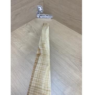 Клён Американский Волнистый заготовка накладки для электрогитары Радиал А Волна ААА 9х55-43х615 мм-14