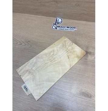 Клён Американский Волнистый заготовка накладки на головку грифа Смешанный АА Волна ААА 5х153-143х270 мм-0