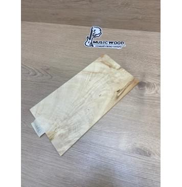 Клён Американский Волнистый заготовка накладки на головку грифа Смешанный АА Волна ААА 5х153-143х270 мм-2