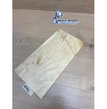 Клён Американский Волнистый заготовка накладки на головку грифа Смешанный АА Волна ААА 5.5х153-143х270 мм-0