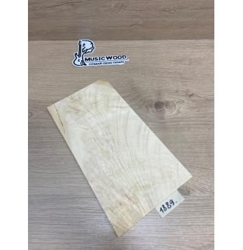 Клён Американский Волнистый заготовка накладки на головку грифа Смешанный АА Волна ААА 3.5х153-143х270 мм-0