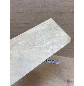 Клён Американский Волнистый заготовка накладки на головку грифа Смешанный АА Волна ААА 3.5х153-143х270 мм-4