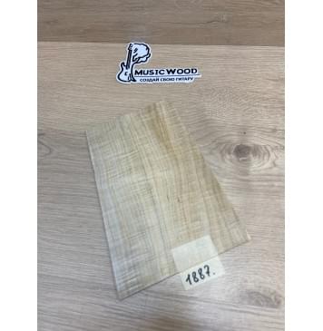 Клён Американский Волнистый заготовка накладки на головку грифа Смешанный ААА Волна АА 4х155-134х225 мм-0