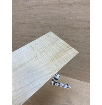 Клён Американский Волнистый заготовка накладки на головку грифа Смешанный ААА Волна АА 4х155-134х225 мм-3