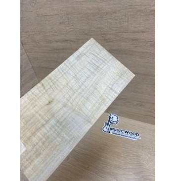 Клён Американский Волнистый заготовка накладки на головку грифа Смешанный А Волна АА 4.2х124-104х225 мм-4