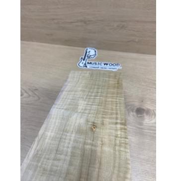 Клён Американский Волнистый заготовка накладки на головку грифа Смешанный А Волна АА 4.2х124-104х225 мм-5