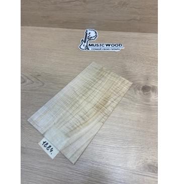 Клён Американский Волнистый заготовка накладки на головку грифа Смешанный ААА Волна АА 3.6х145-125х220 мм-0