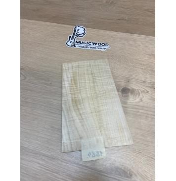 Клён Американский Волнистый заготовка накладки на головку грифа Смешанный ААА Волна АА 3.6х145-125х220 мм-2