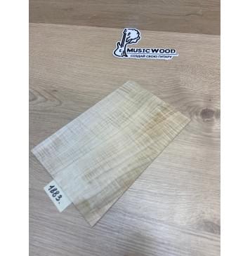 Клён Американский Волнистый заготовка накладки на головку грифа Смешанный ААА Волна АА 3.5х160-140х215 мм-0