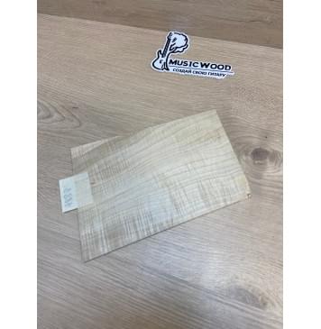 Клён Американский Волнистый заготовка накладки на головку грифа Смешанный ААА Волна АА 3.5х160-140х215 мм-1