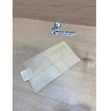 Клён Американский Волнистый заготовка накладки на головку грифа Смешанный ААА Волна АА 3.6х130-128х215 мм-2