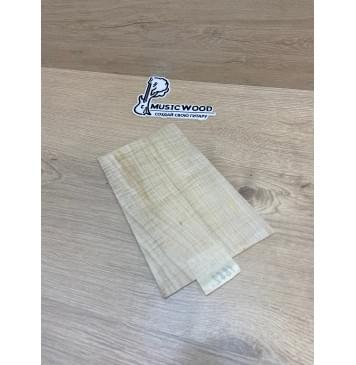 Клён Американский Волнистый заготовка накладки на головку грифа Смешанный ААА Волна АА 3.6х130-128х215 мм-4