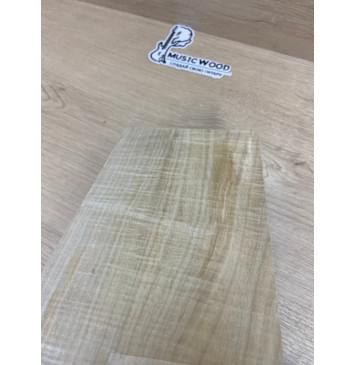 Клён Американский Волнистый заготовка накладки на головку грифа Смешанный ААА Волна АА 3.6х130-128х215 мм-6