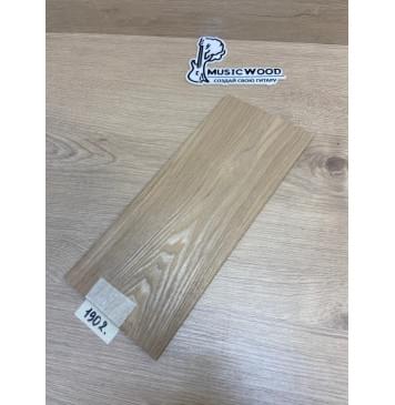 Ясень Дальневосточный заготовка накладки на головку грифа Тангент АА 3.5х125х295 мм-1